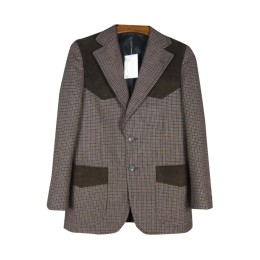 SKMS036 大量訂購拼肩復古千鳥格西裝外套   自訂修身獵裝西裝 單排雙鈕  西裝外套供應商  啡格 西裝   西裝  帥哥   古典西裝 SKMS036 大量訂購拼肩復古千鳥格西裝外套   自訂修身獵裝西裝 單排雙鈕  西裝外套供應商  啡格 西裝   西裝  帥哥   古典西裝